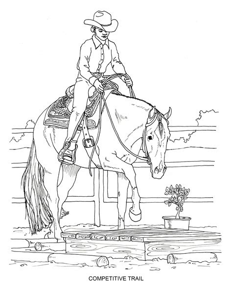 Western Horse Coloring Pages - Download Free Printable