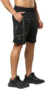 BLACK PANTHER Solid Men Black Sports Shorts - Buy BLACK PANTHER Solid ...