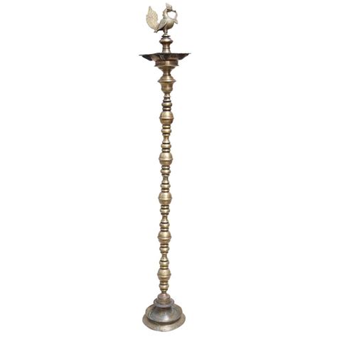 Brass Peacock Kuthu Villaku Oil Lamp