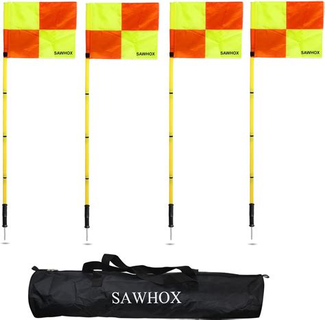 Amazon.com : Soccer Corner Flags with Storage Bag - Set of 4 59-Inch ...