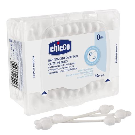 Chicco Cotton Buds with Eardrum Protection, 60 Count Price, Uses, Side ...