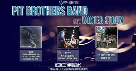 Pit Brothers Band and Winter Strum at FirstLive - In Person and Live ...