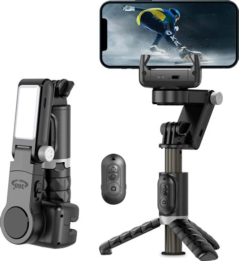 WeCool G2 Gimbal for Phones with LED Fill Lighgt, Anti-Shake 1-Axis ...