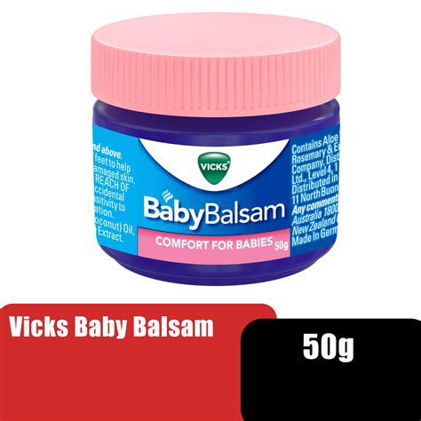 Vicks Vaporub Baby Balm 50g - Soothing Relief for Baby Cold Symptoms