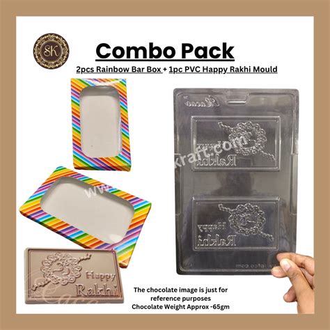 Rainbow Combo Pack | Chocolate Bar Box | Multi Colour Print Bar Box ...