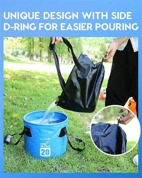 Luxtude Collapsible Bucket with Lid, 5 Gallon India | Ubuy