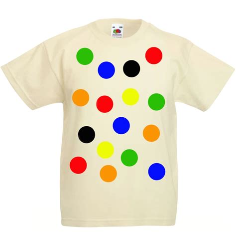 Buy Children's Spotty Dotty T-shirt - Natural Colour Kids Boys Girls ...