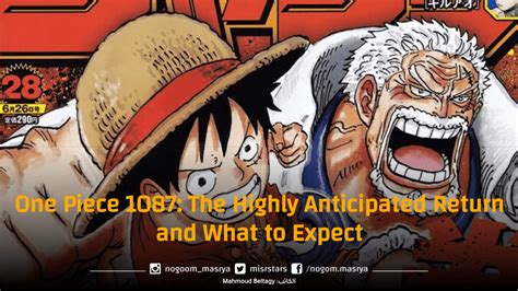 One Piece 1087: The Highly Anticipated Return And What To Expect ...