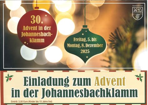Advent in der Johannesbachklamm 2025, Johannesbachklamm Würflach ...