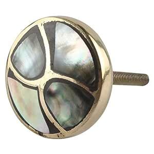 Indian-Shelf Pack of 2 Unique Door Knobs for Drawers Gold Sand Timer ...