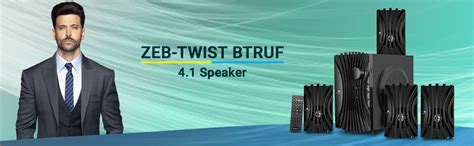 Amazon.in: Buy Zebronics Zeb-Twist 4.1 Multimedia Speaker with ...