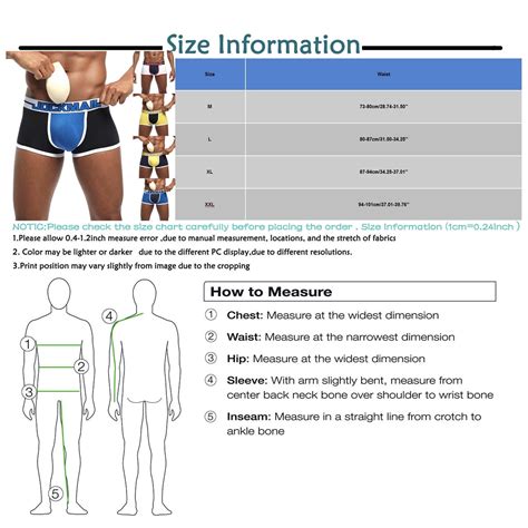 Buy Mens Underwear Boxer Bulge Front + Back Buttocks Double Removable ...