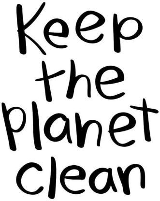 keep the planet clen sticker poster|save environment|NO plastic|save ...
