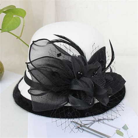 Kentucky Derby Hat Fall Wedding Hats Artificial feather Poly / Cotton ...
