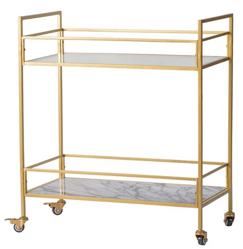 gold bar cart