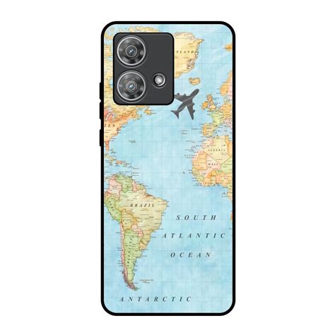 Travel Map Motorola Edge 40 Neo Glass Back Cover - Flat 35% Off On ...