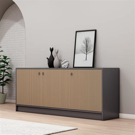Bniture Luxe Storage Cabinet for Living Room | Wooden Sideboard Cabinet ...