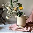 Buy Craftribal Ceramic Handle Pot/Vase | Ceramic Flower Vase |Aesthetic ...