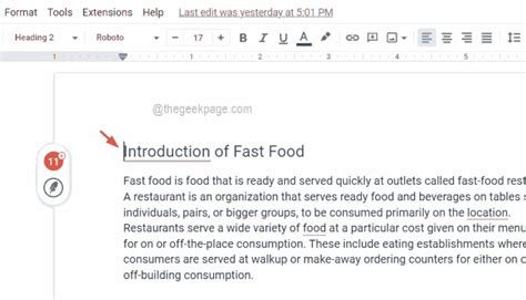 Image result for How to Add Table of Contents in Google Docs