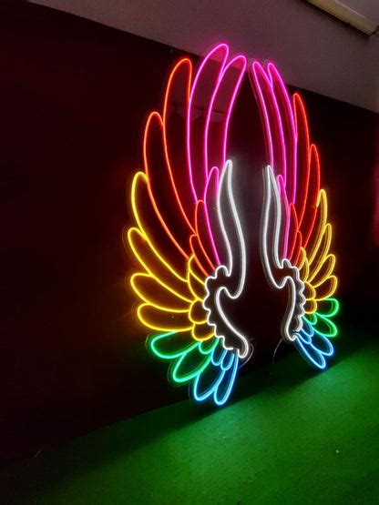 Buy Colorful wings Neon Sign Online India – acrylicsheetsindia