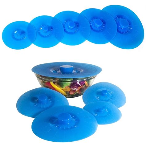 HASTHIP® Silicone Lid For Containter 5 Sizes Silicone Bowl Lids ...