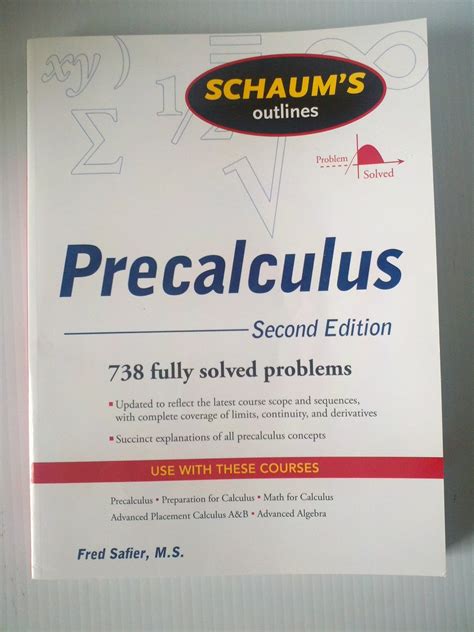 Schaum's Outline of PreCalculus, 2nd Ed. (Schaum's Outlines) : Safier ...