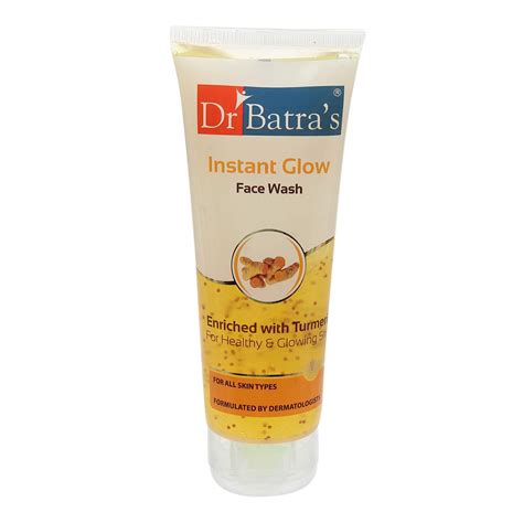Dr. Batra's Instant Glow Face Wash, Enriched with Turmeric, Repairs ...
