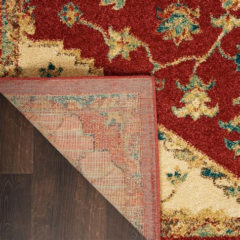 Nourison Home Traditional Vintage 3 X 5 (ft) Red Indoor Floral ...