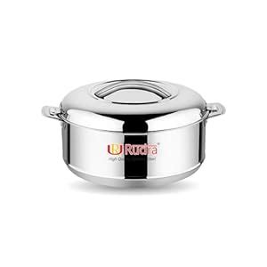 Buy RUDRA Super Double Walled Stainless Steel Casserole, | PU Insulated ...