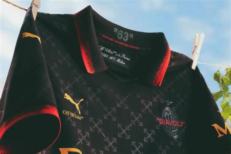 Off-White™ & AC Milan’s Fourth Kit Is Pure Logo-Mania