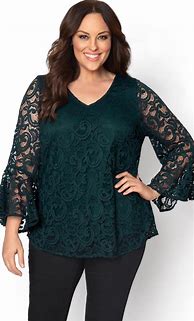 Image result for Plus Size Long Sleeve Tops