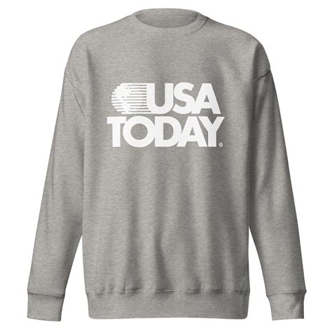 USA Today Retro White Logo Unisex Premium Sweatshirt