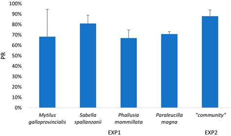 Microplastics Uptake by Four Filter Feeders