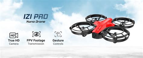IZI PRO Nano Drone 720P HD Camera 2 Batteries