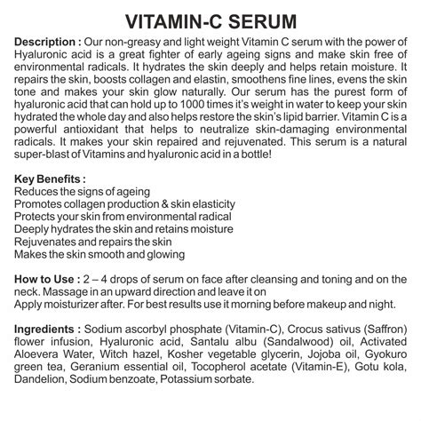 Hydrating Vitamin-C Serum With Hyaluronic Acid – bodygoldindia