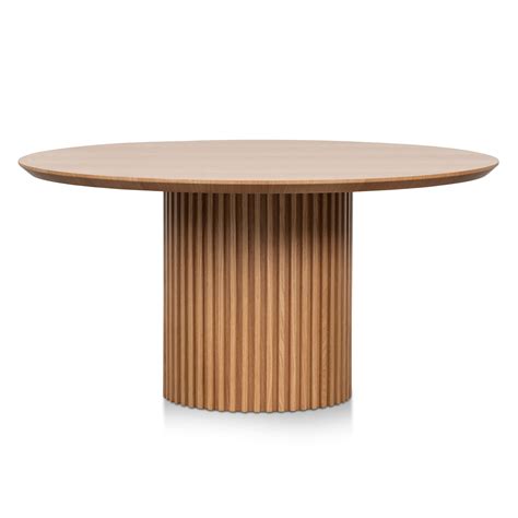 Marty 1.5m Wooden Round Dining Table - Natural | Interior Secrets