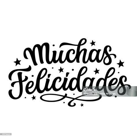 Congratulations In Spanish Hand Lettering Stock Illustration - Download ...