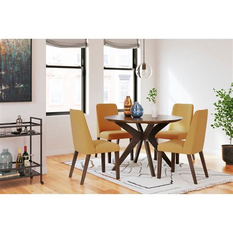 Signature Design by Ashley Lyncott D615-04x4+D615-15x1 5-Piece Dining ...
