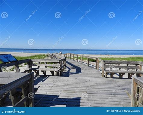 Crane Beach Boardwalk Ipswich Massachusetts Stock Photo - Image of ...