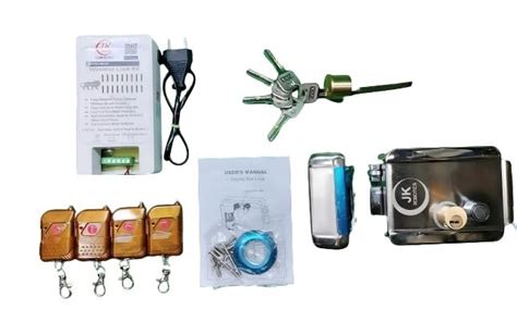 Generic Electronic Door Lock with Remote Kit (4 remotes), Wireless ...