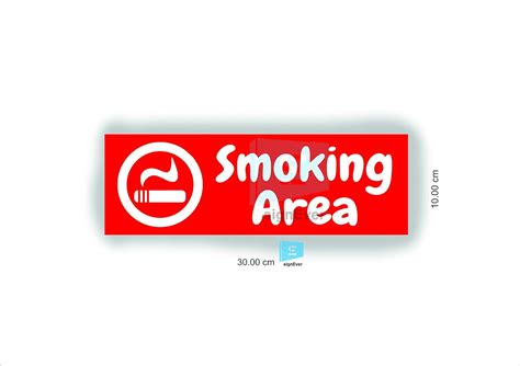 SIGN EVER Smoking Area Sign Boards Hospital Office Bank Restaurant Shop ...