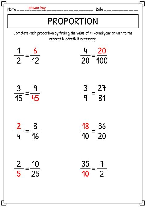 ratio and proportion worksheet - free printable math worksheets ratios ...
