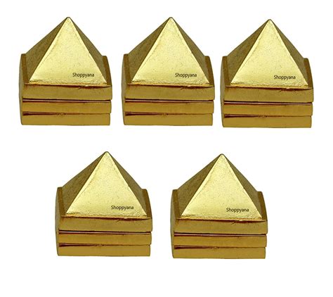 Shoppyana 5 pcs Fengshui Vastu Metal Pyramid Vastu Wish Multilayered 1 ...