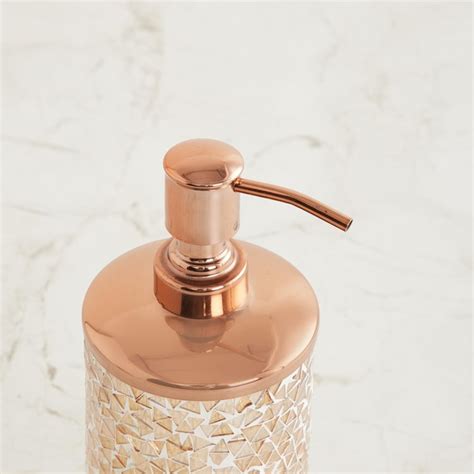 Buy Panama Gold Textured Glass Soap Dispenser - 260 ml from Home Centre ...