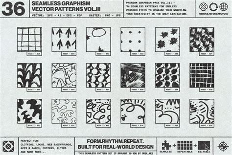 36 Premium Seamless Graphism Patterns VOL.03 — Build for Professional ...