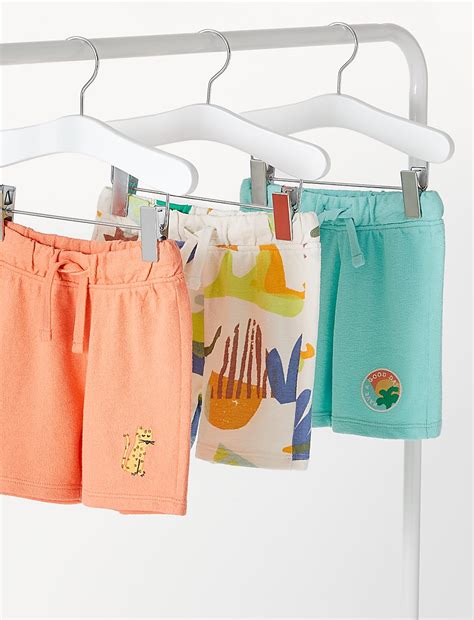 Buy 3pk Pure Cotton Printed Shorts at Marks & Spencer