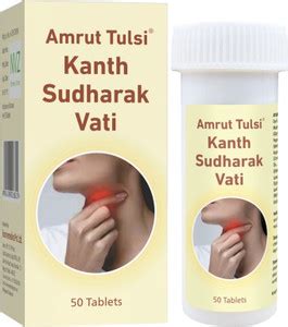 Amrut Tulsi Kanth Sudharak Vati 50 Tabs | Mulethi & Tulsi | Sugar free ...