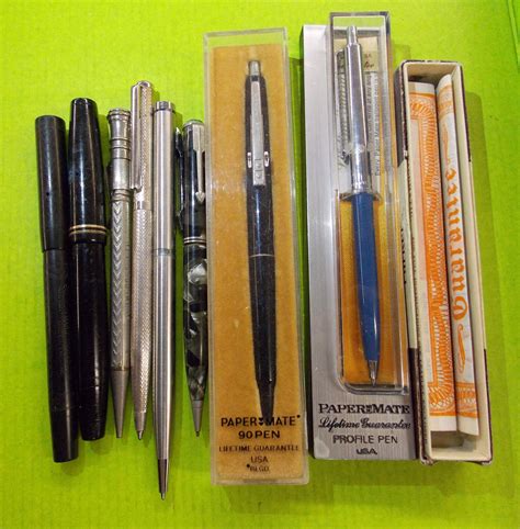 PAPERMATE AND PROPELLING PENCILS, SWAN AND PARKER VINTAGE FOUNTAIN PENS