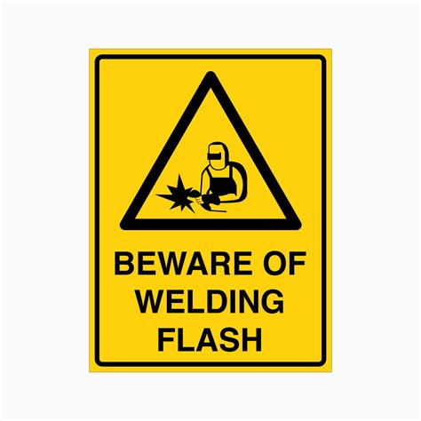 Image result for Welding Flash Hazard Sign