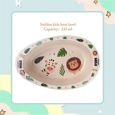 Stehlen kids boat bowl, Pure melamine, WILD JUNGLE